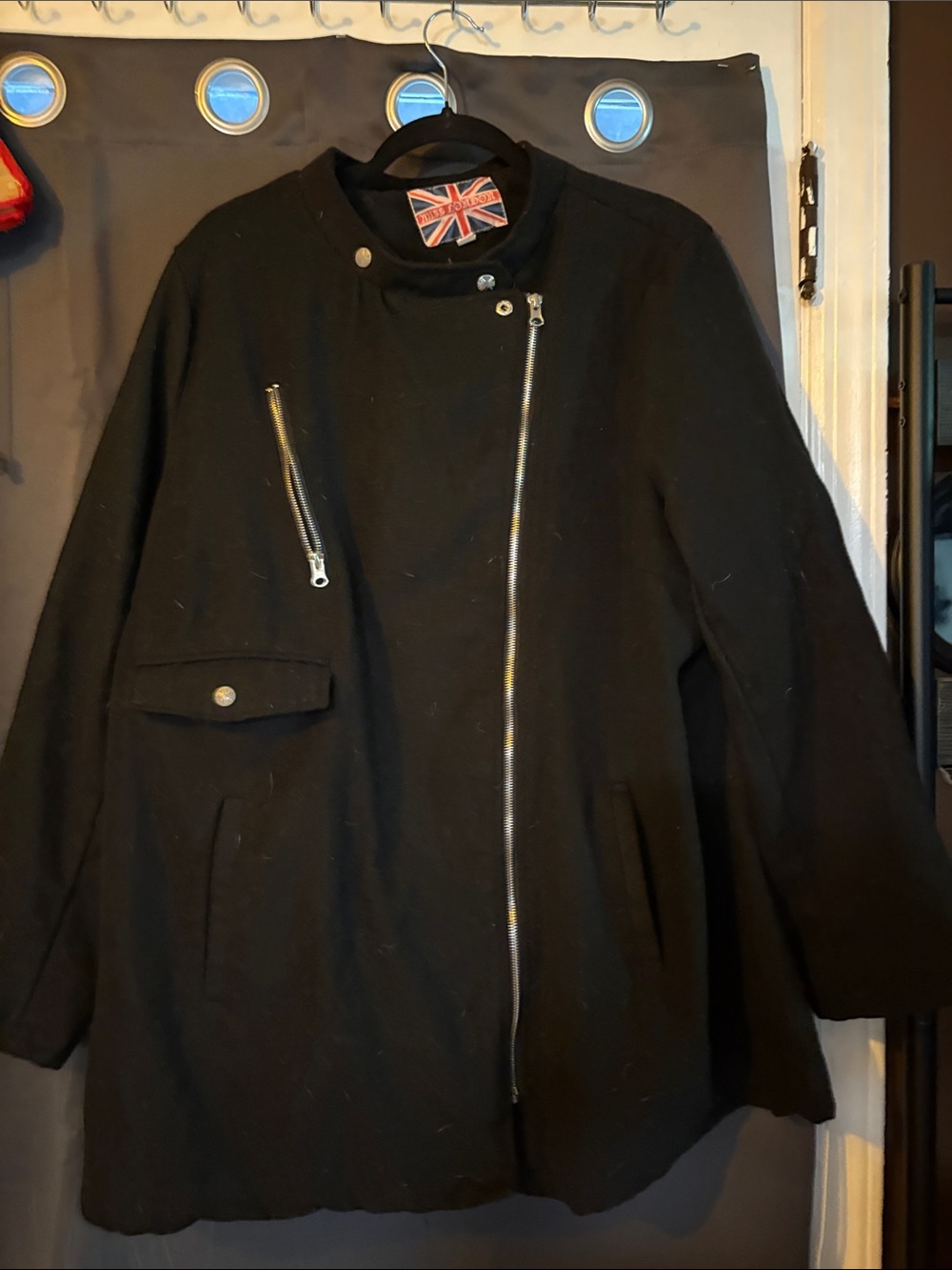 Black b dress coat